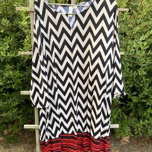 Vintage looking rayon dress. 1960s pattern